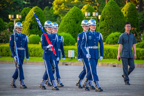 Taipei Taiwan 2019 Taipei Liberty Square Air Force Honor Guards — стокове фото