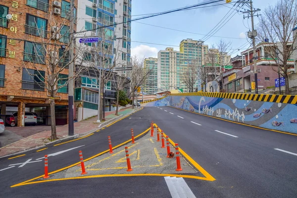 Busan City Traffic Street View — Fotografia de Stock