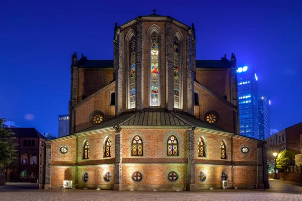 Myeongdong Catholic Cathedral Night View Seoul South Korea — Stock Photo, Image