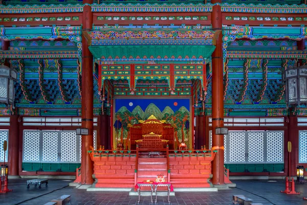 Seul, Güney Kore 1 / 9 / 2020 Kunjongon 'daki Gyeongbok Sarayı