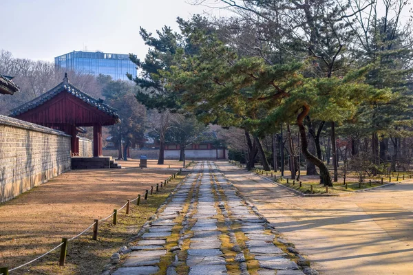 Seúl Corea Del Sur 2020 Santuario Jongmyo Patrimonio Humanidad Por — Foto de Stock