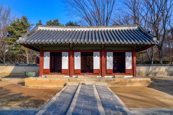 Soul Jižní Korea 2020 Jongmyo Svatyně Unesco Světové Dědictví Unesco — Stock fotografie