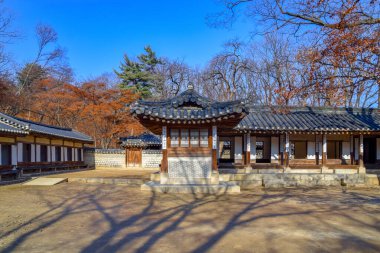 Seul, Güney Kore 1 / 12 / 2020 Changdeokgung, Joseon Hanedanı 'nın 