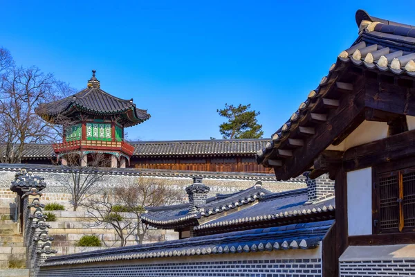 Seul Coreia Sul 2020 Impressionante Vista Pátio Complexo Nakseonjae Palácio — Fotografia de Stock