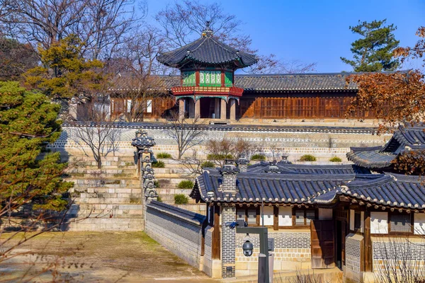 Seul Korea Południowa 2020 Wspaniały Widok Dziedziniec Kompleksu Nakseonjae Pałacu — Zdjęcie stockowe