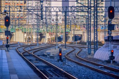 Seul, Güney Kore 1 / 12 / 2020 Yongsan İstasyonu, Seul