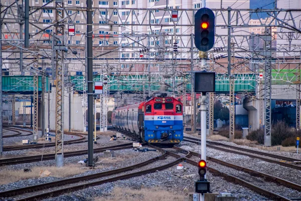 Seul Güney Kore 2020 Korail Treni Güney Kore Deki Yongsan — Stok fotoğraf
