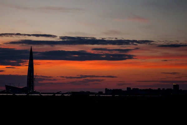 Şehir Gün Batımı Güneş Okyanusunda Gün Doğumu — Stok fotoğraf