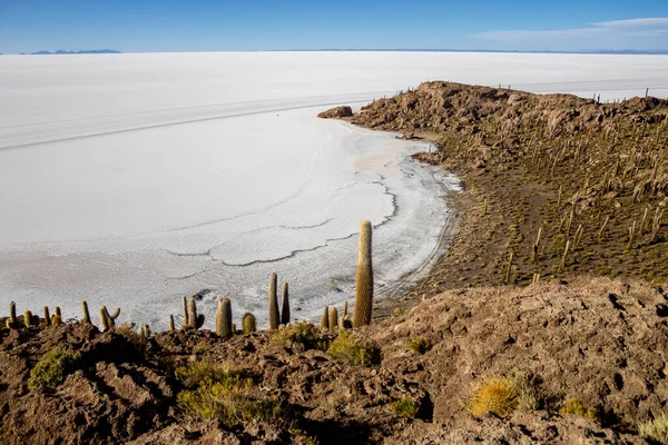 Salinas Uyuni Bolivia Hermosas Vistas Puestas Sol Amaneceres — Foto de Stock