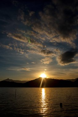 Rio de Janeiro, Brezilya 'nın banliyölerinde güzel gün batımları