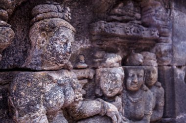 Endonezya 'nın Java adasındaki Borobudur tapınağı kompleksi