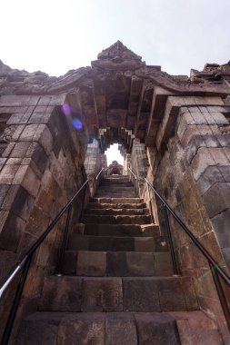 Endonezya 'nın Java adasındaki Borobudur tapınağı kompleksi