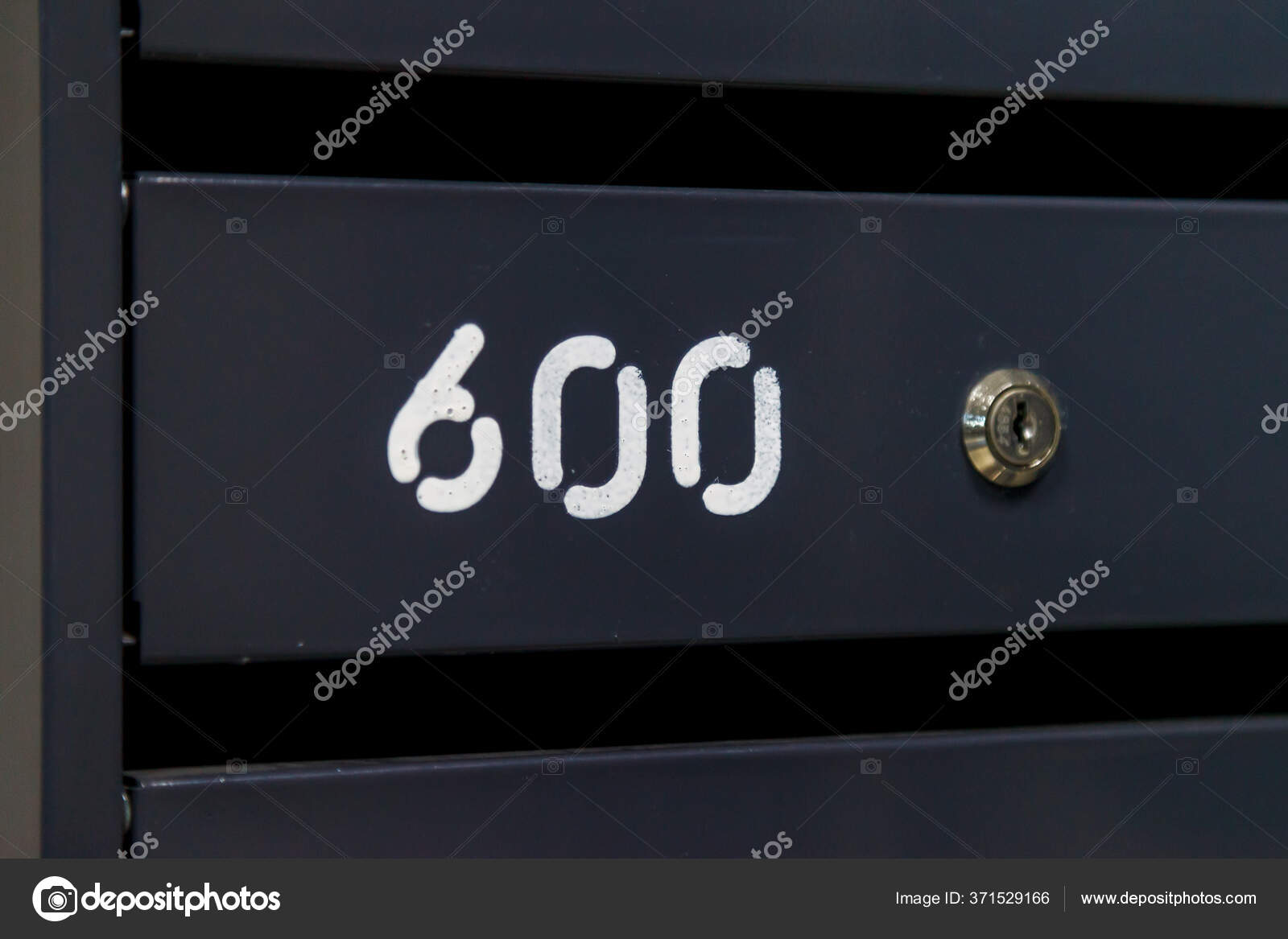 Mailbox Number 600 Box Apartment 600 Apartment Building Figure Six Stock Photo Image By C Alexvog 371529166