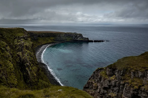 Krajina Ostrova Grimsey Severu Islandu Polárním Kruhem Oceán Ledově Modrý — Stock fotografie