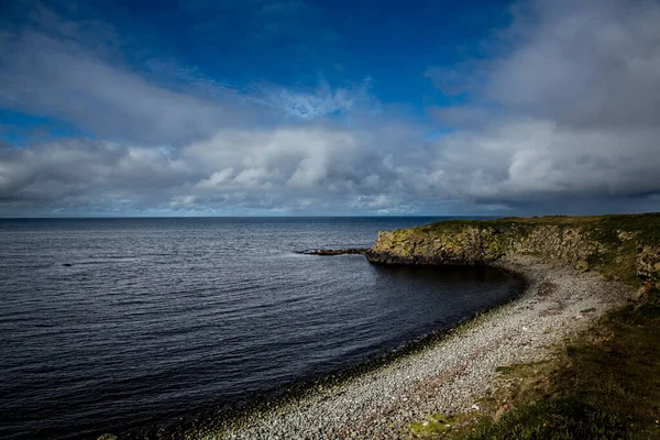 Paisagem Largo Ilha Grimsey Norte Islândia Além Círculo Polar Ártico — Fotografia de Stock