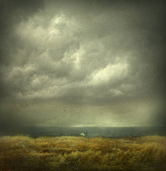 Унылый пейзаж, акрил на бумаге и манипуляции с фотографией
.