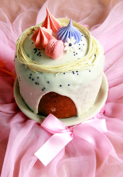 Easter bread decorated