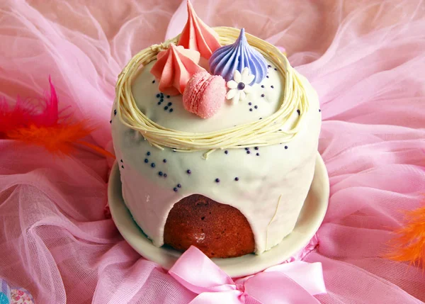 Easter bread decorated — Stock Photo, Image