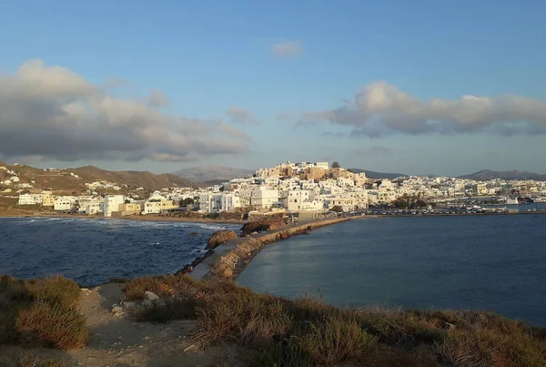 Hermosa Perspectiva Naxos Grecia —  Fotos de Stock