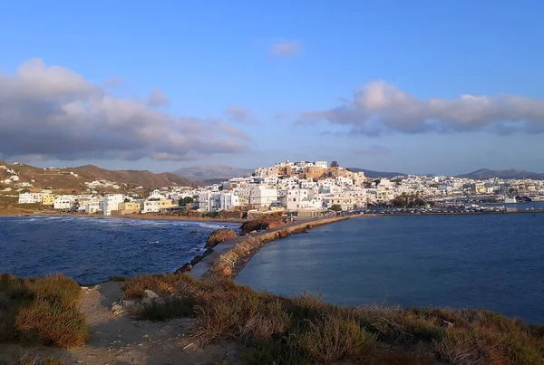 Hermosa Perspectiva Naxos Grecia —  Fotos de Stock