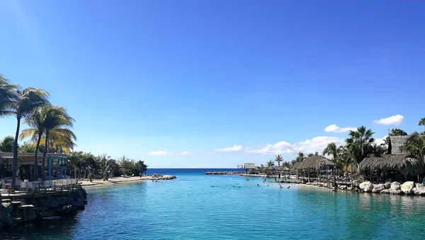 Beutiful Baie Avec Eau Turquoise Curaçao — Photo