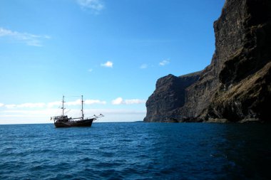 Los Gigantes, Tenerife, İspanya 'nın manzarası