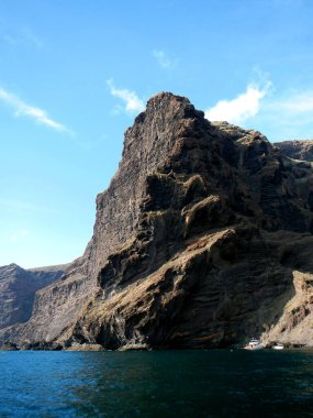 Los Gigantes, Tenerife, İspanya 'nın manzarası