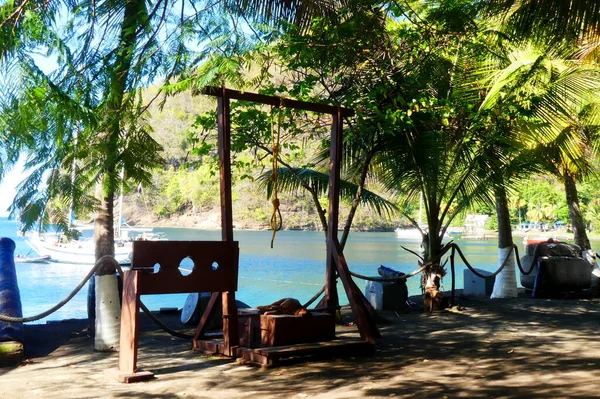 Guillotina Madera Una Isla Caribeña —  Fotos de Stock