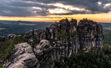 Gündoğumu Sakson İsviçre, Saksonya, Almanya