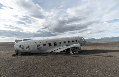 İzlanda 'da Solheimasandur Uçak Enkazı