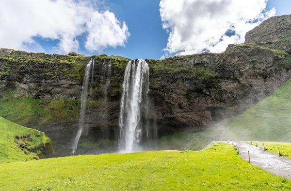 Seljalandsfoss Hamamı Zlanda — Stok fotoğraf