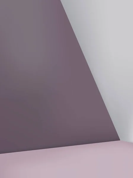 Minimalne Tło Wektora Kącik Geometryczny Kolorze Pastel Purple Light Gray — Wektor stockowy