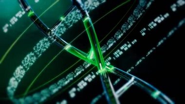 Yeşil Dna dizisi ile ikili genetik bilgi