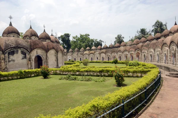 108 Shiva Temple Bardhamão Oriente Bengal — Fotografia de Stock