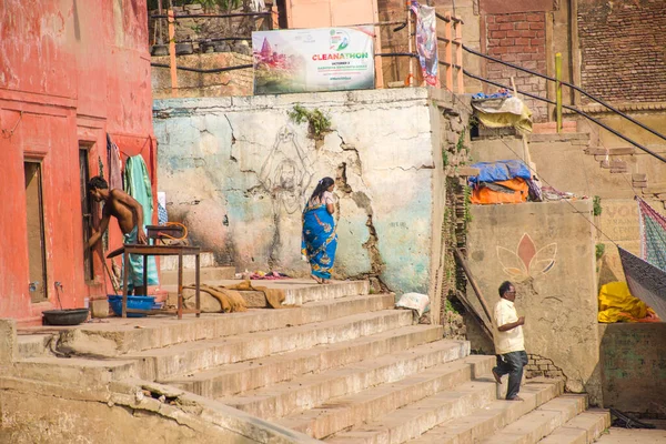Narad Ghat Varanasi Uttar Pradesh India — Foto de Stock