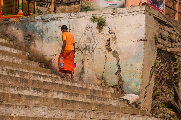 Arte Callejero Varanasi India — Foto de Stock