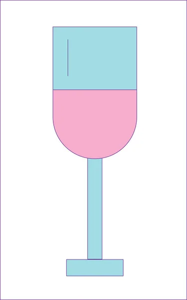 wine glass illustration on white background