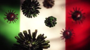 Coronavirus Covid-19 İtalya kökenli Coronavirus 'un 3D animasyonu