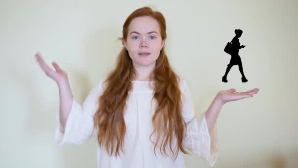 Žena Vás Žádá Abyste Zůstali Doma Koronavirová Pandemie Může Zabít — Stock video