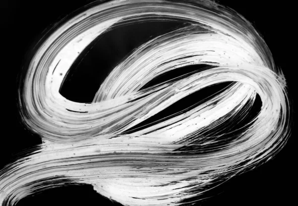 Flexible Linie Mit Einem Breiten Pinsel Gezeichnet Schnelle Abstrakte Reflexion — Stockfoto