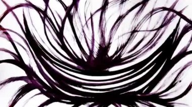 Animasyon grunge - fırça darbesi. Soyut el boyalı element. Kâr enerjisi. Soyut el boyalı element. Kâr enerjisi. Denizin dalgalarıyla oynuyorum. Enerji karmaşası. Kullanılmış sınırlı palet. Kâr enerjisi meditasyonu