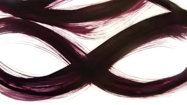 Animatie Grunge Penseelstreek Abstracte Hand Geschilderd Element Winst Energie Geanimeerd — Stockvideo