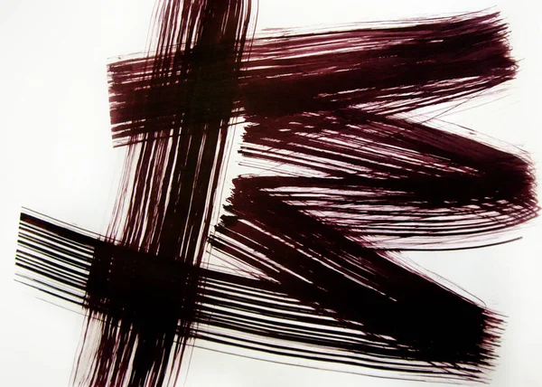 Düz ve zigzag çizgilerinin kesiştiği yer. Geniş çizgileri olan uyumlu bir el yazısı. Meditasyon enerjisi