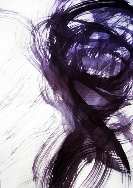 Soyut tarzda, bir rüzgar girdabının dönme kuvvetini gösteriyor. Güç meditasyonu enerji karı, kötü bir adamın yüzü, şişeden cin.