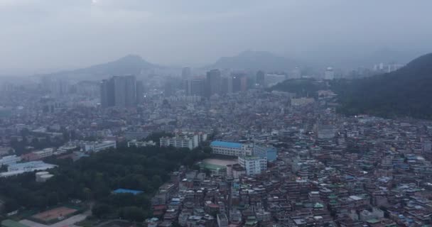 Drone Aerial View Seoul South Korea — Stock Video