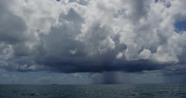 Vista Céu Tempestuoso Mar — Vídeo de Stock