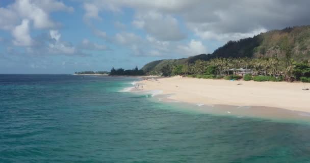 Drone Vista Isla Oahu Hawaii — Vídeo de stock