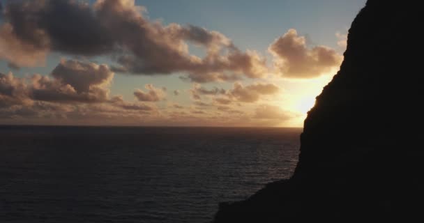 Luchtfoto Zonsopgang Oahu Hawaii — Stockvideo