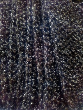 Örgü detaylarının kenarları yakın plan.