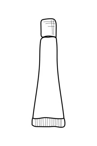 Cura Della Pelle Cosmetico Disegnato Mano Illustrazione Stock Isolato Sfondo — Vettoriale Stock